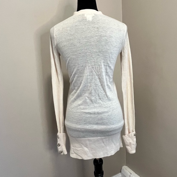 Club Monaco Cream Cashmere Cardigan sz XS - Picture 4 of 13